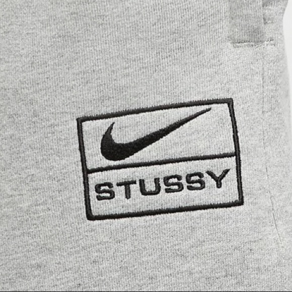 nike x stussy nrg br fleece pant gray